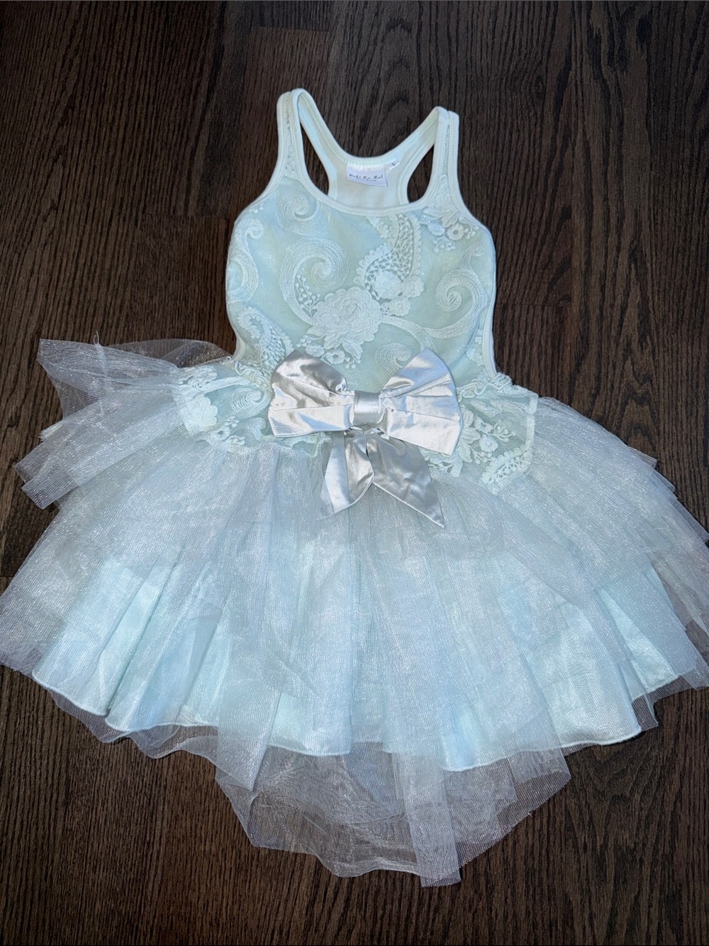 Ooh! La La! Couture Powder Blue Lace Tulle Dress – Size 5